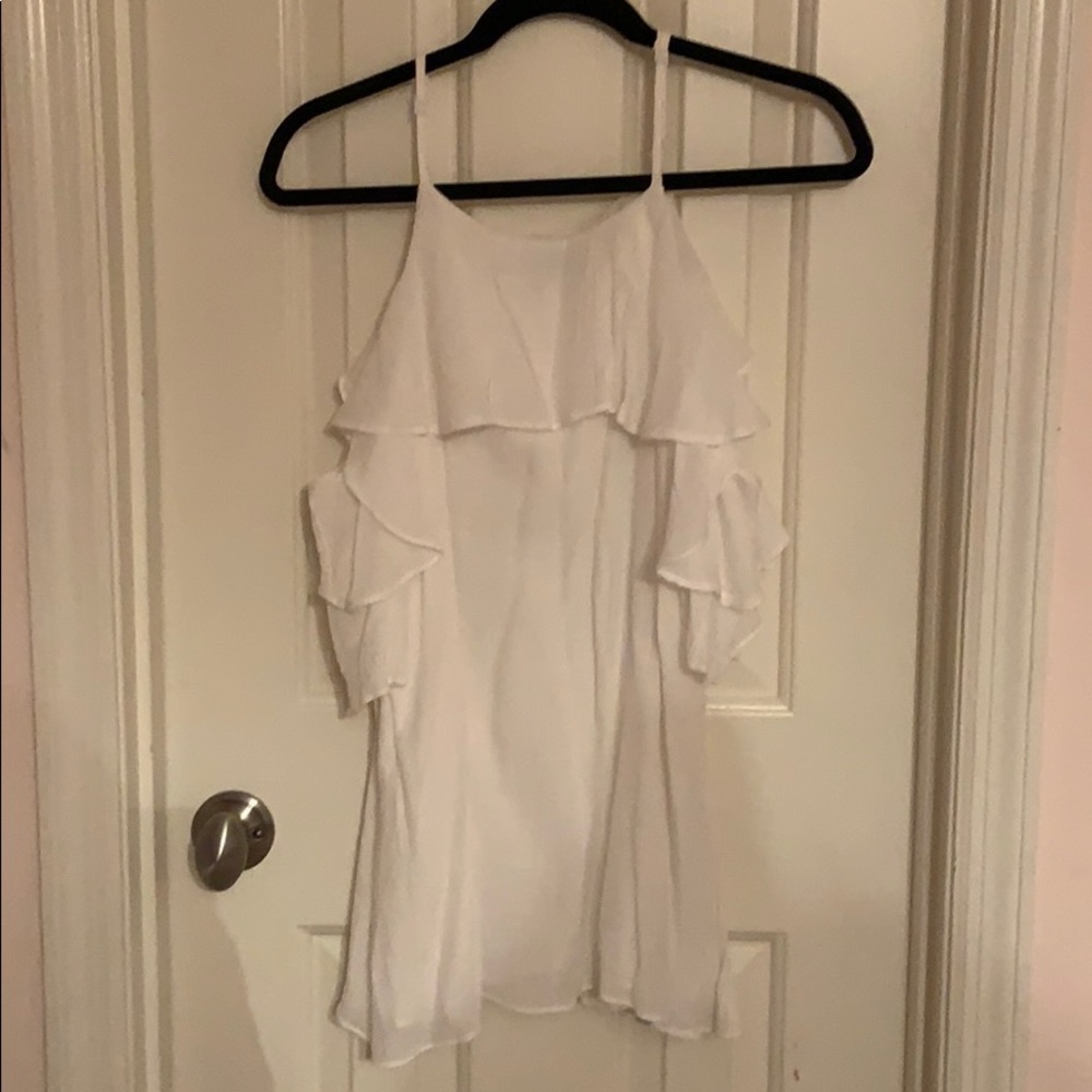 Wishlist Apparel White Ruffle Dress